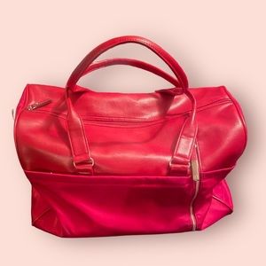 Tutilo New York | Medium Size Red Travel Duffel Bag Weekend